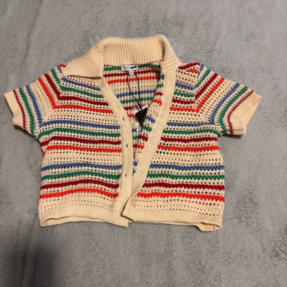 Fashion Nova Multicolor Striped Knit Sweater - Picture 1 of 2